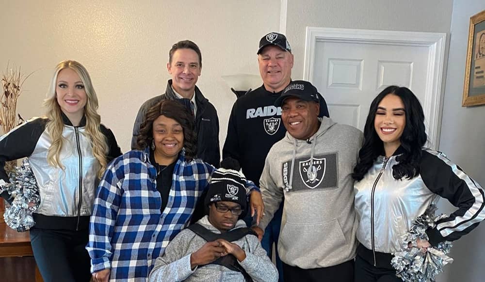 The Payton’s receive a surprise visit from their favorite football team!