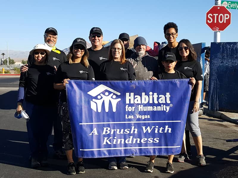 A group of Brush with Kindness volunteers