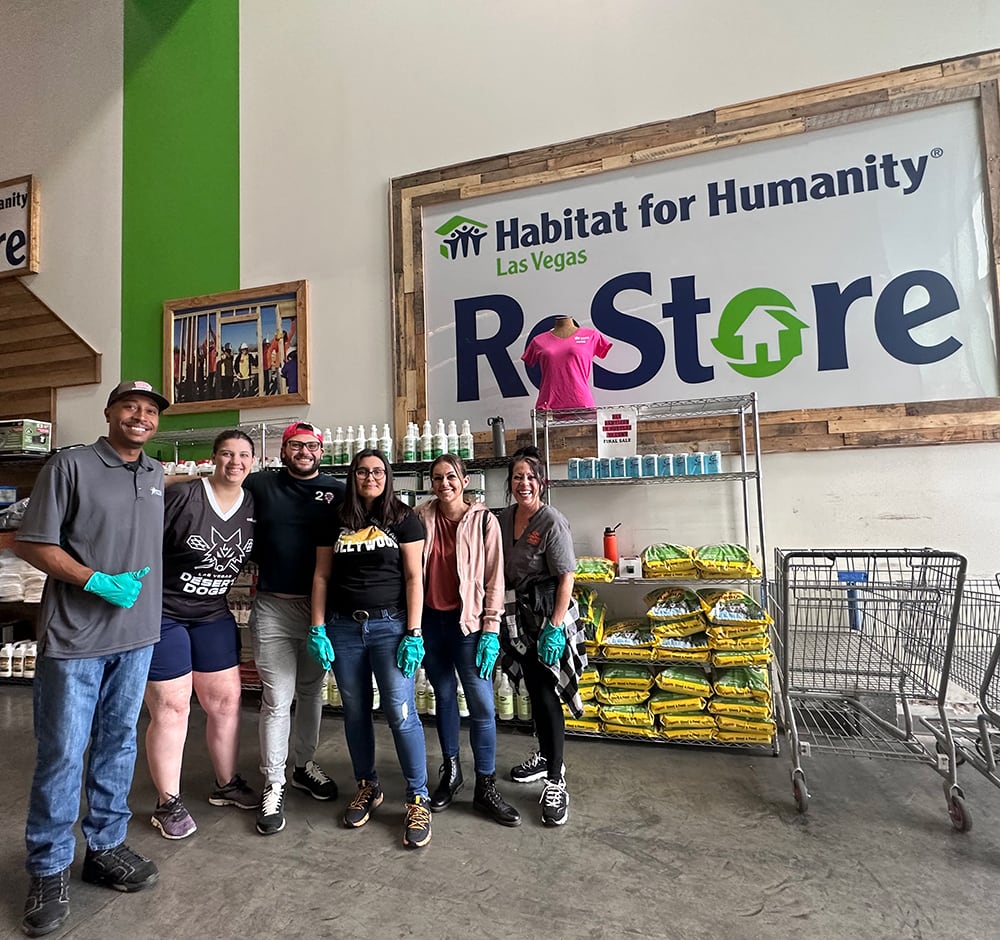 Group of volunteers at ReStore Las Vegas