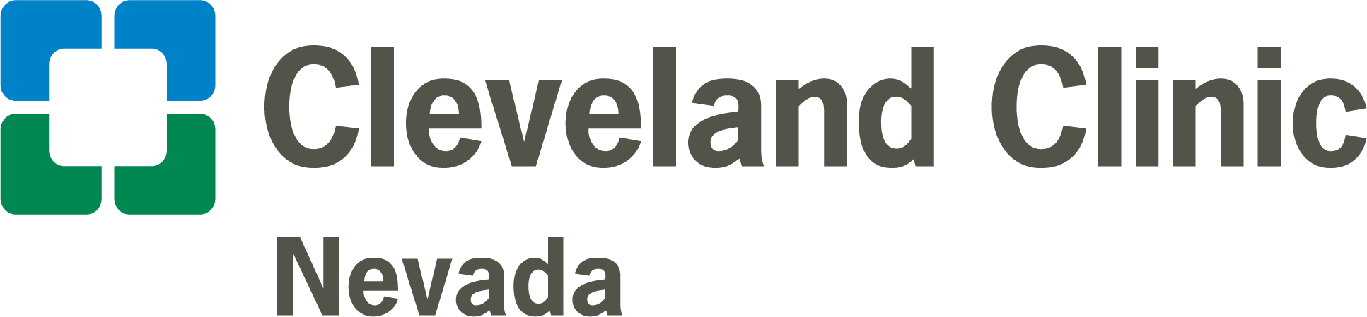 Cleveland Clinic Nevada logo with blue and green square graphic on a light background.